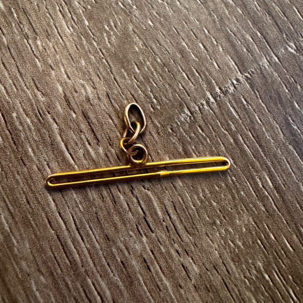 10K T-Bar Dangle Charm Holder and Extender